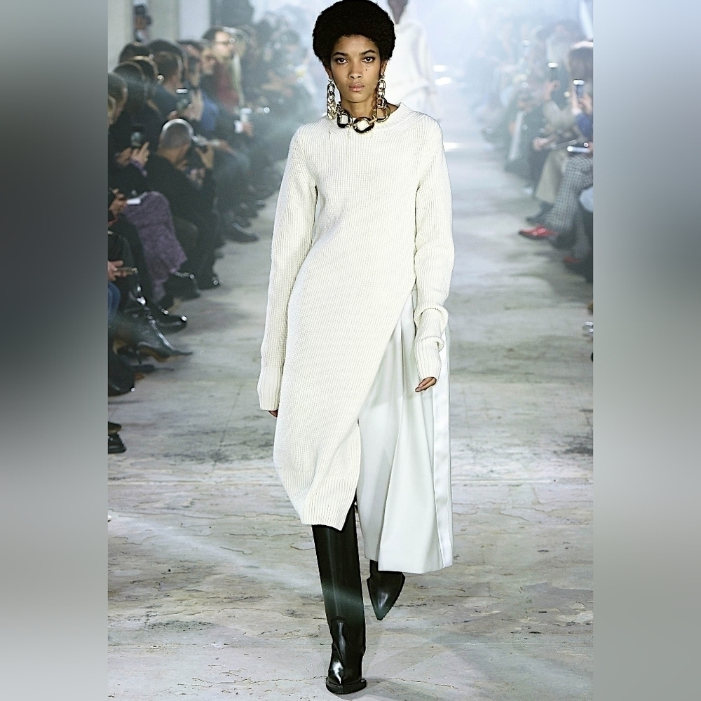 Sacai Runway Winter 2020 wool sweater dress size M(3) BNWT with marks